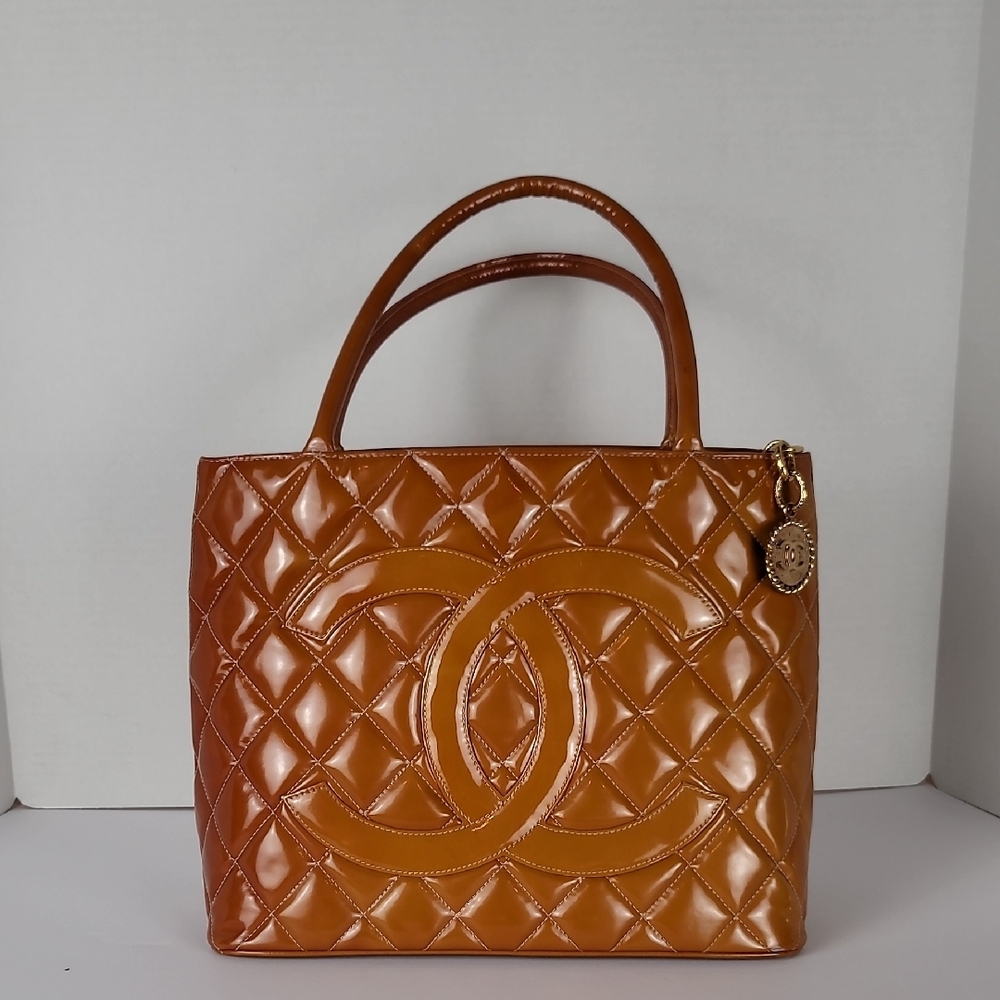 Chanel Tan Quilted Leather Tote